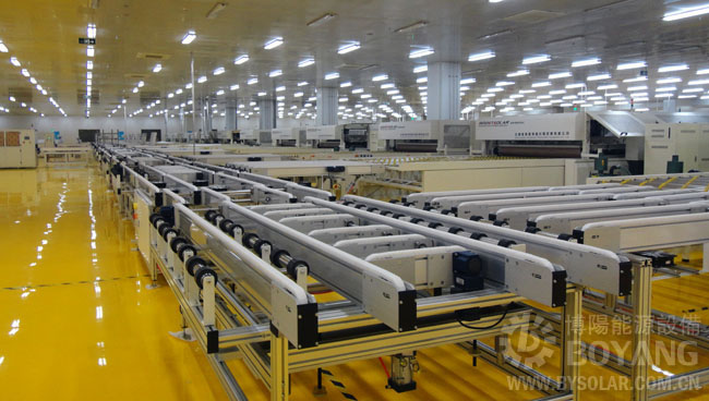 太陽能生產線-排版混進定位輸送線