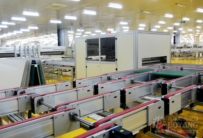 太陽能生產線-橫向過渡折疊通道